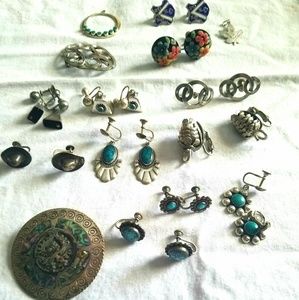 Bundle vintage sterling silver jewelry